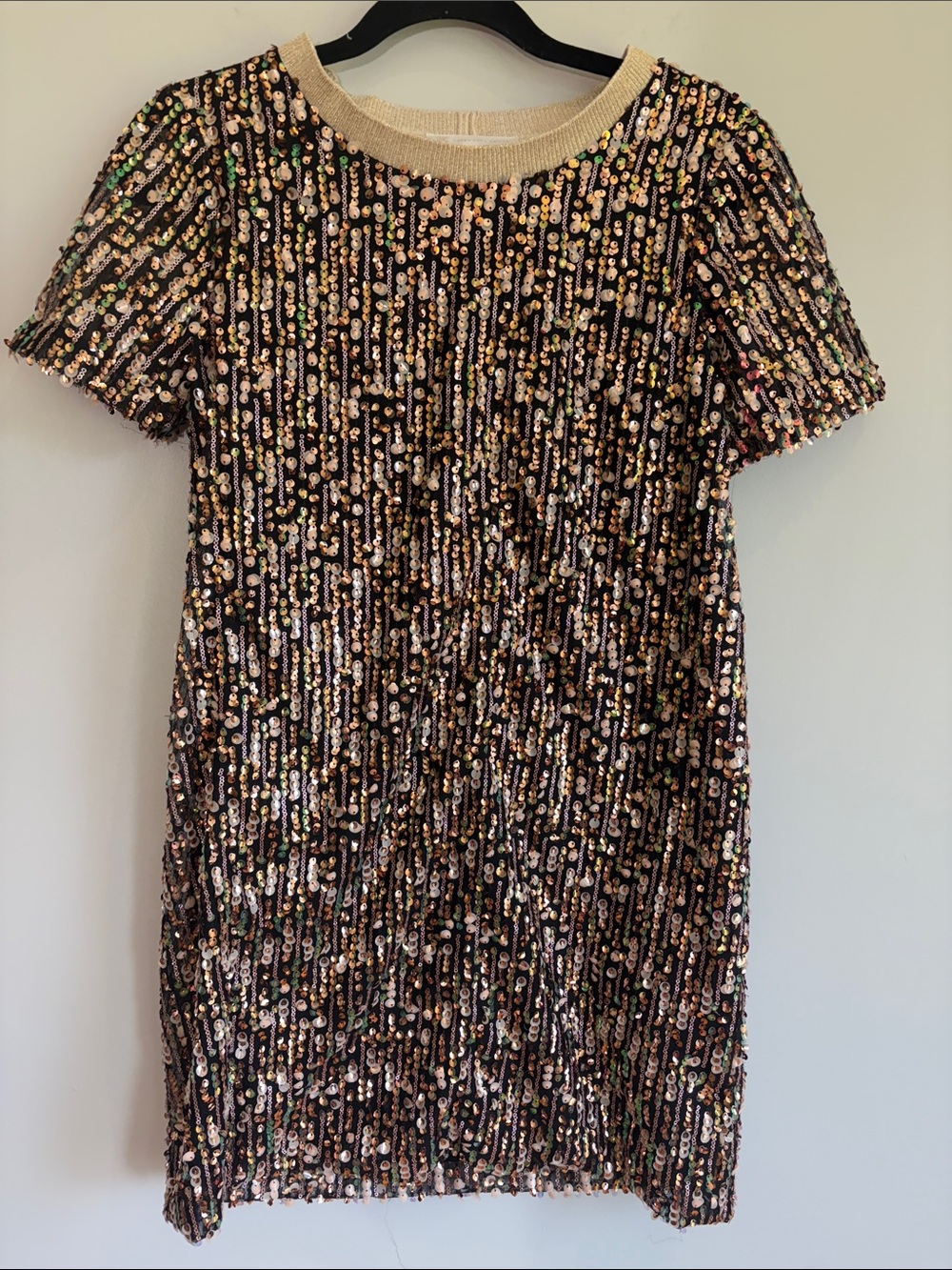 Cory Lynn Calter Anthropologie Sequin Shift Dress Small
